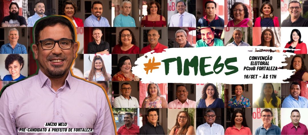 Ato político da Convenção Eleitoral do PCdoB Fortaleza lança time de candidatos ao pleito municipal