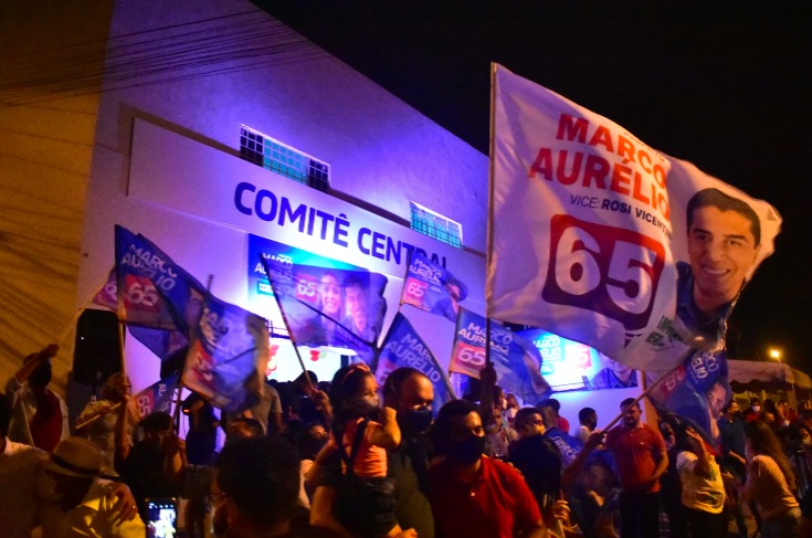Com entusiasmo, Marco Aurélio inaugura Comitê 65 em Imperatriz (MA)