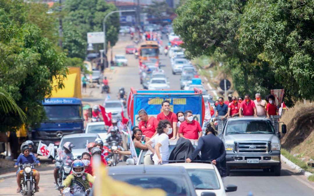 Rubens Jr oficializa campanha pela prefeitura com grande carreata em São Luís