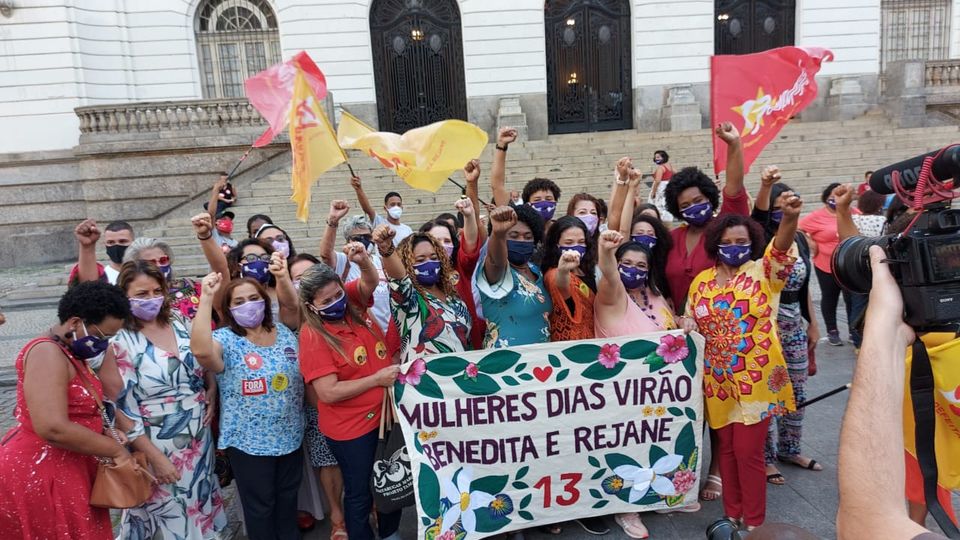 Enfermeira Rejane participa de ato que pede mais mulheres no comando do Rio