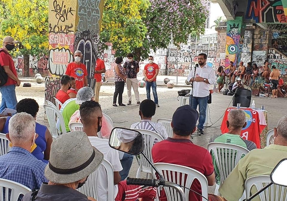 Wadson Ribeiro firma compromisso com pessoas em situação de rua de Belo Horizonte