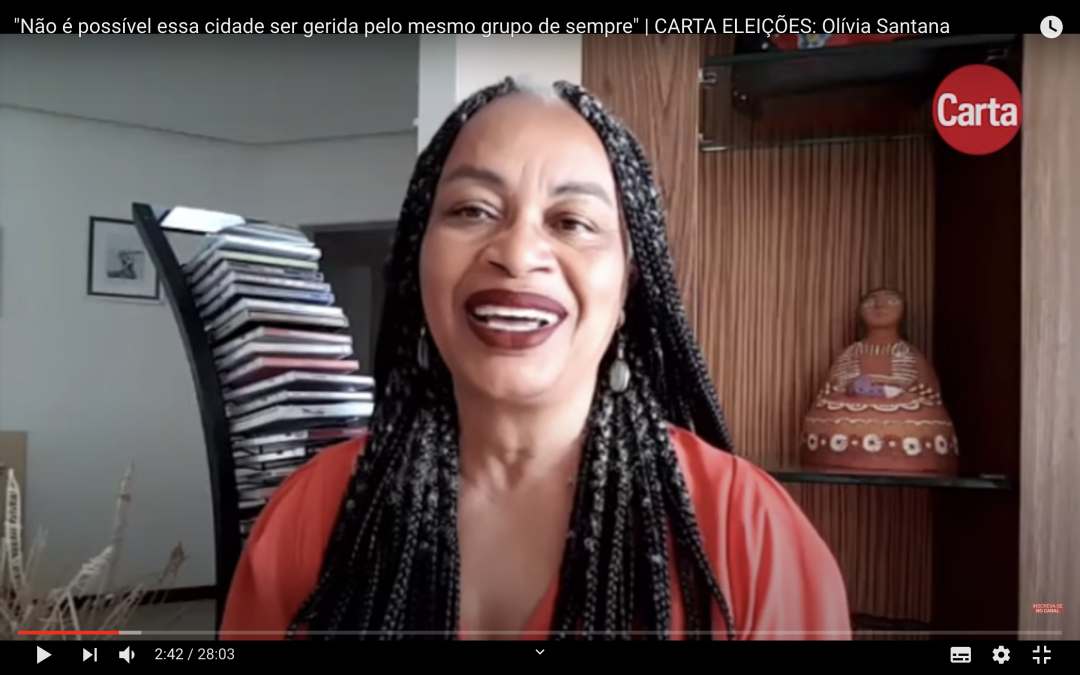Olívia Santana fala à CartaCapital sobre os desafios de governar Salvador na pandemia