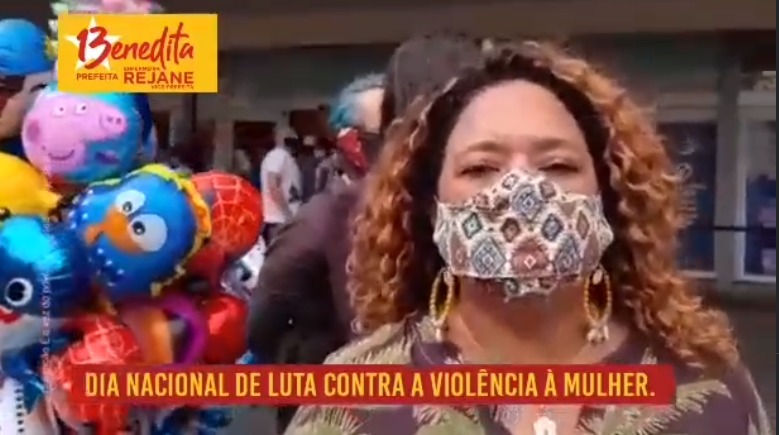 Enfermeira Rejane lembra Dia Nacional de Luta contra a Violência à Mulher em suas redes sociais