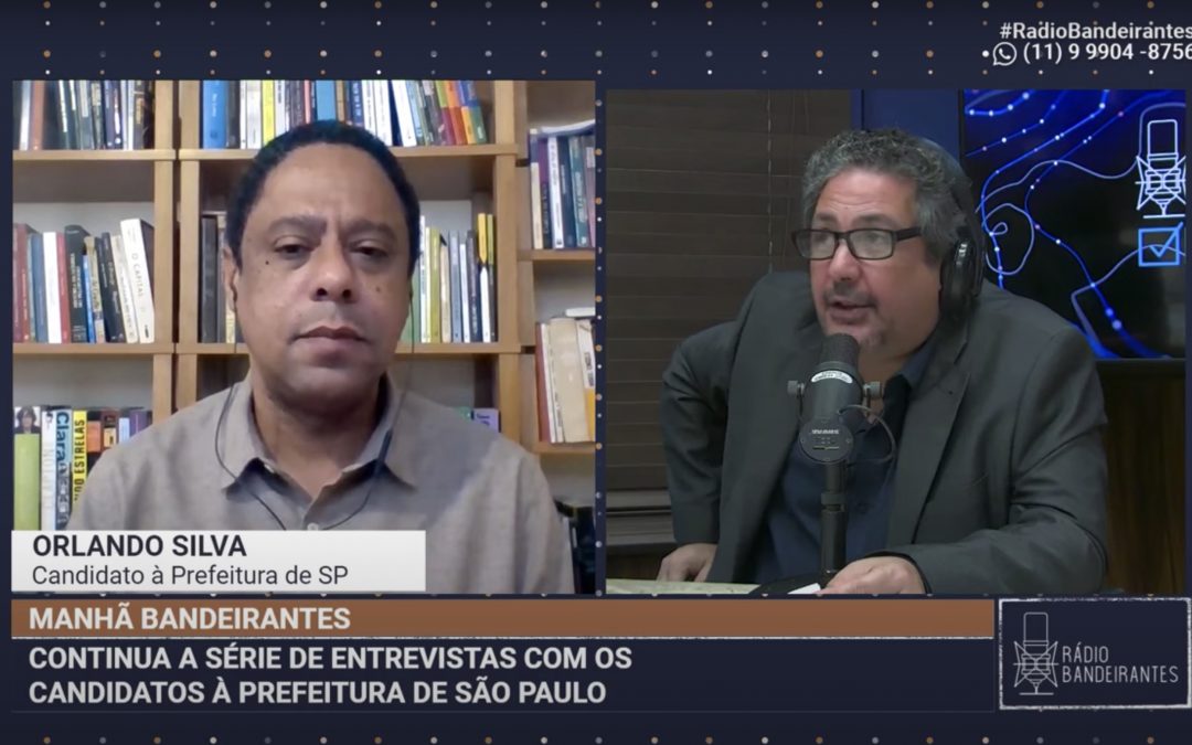 Orlando Silva à Bandeirantes: “Eu falo da periferia porque sou filho da periferia”