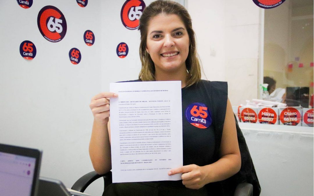 Camila Lanes assina carta-compromisso com conselheiros tutelares de Curitiba