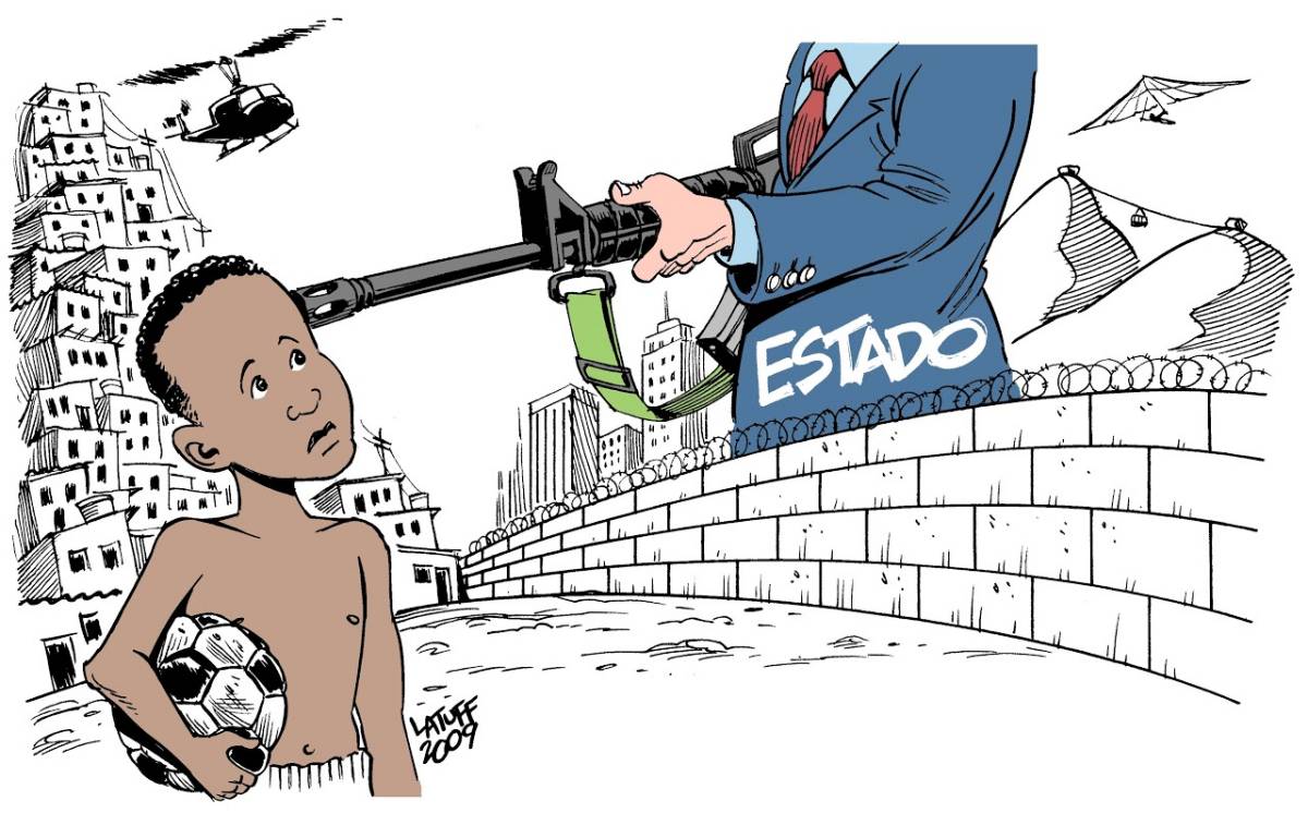Carlos Latuff presta solidariedade à diretora da CED 1 da Estrutural