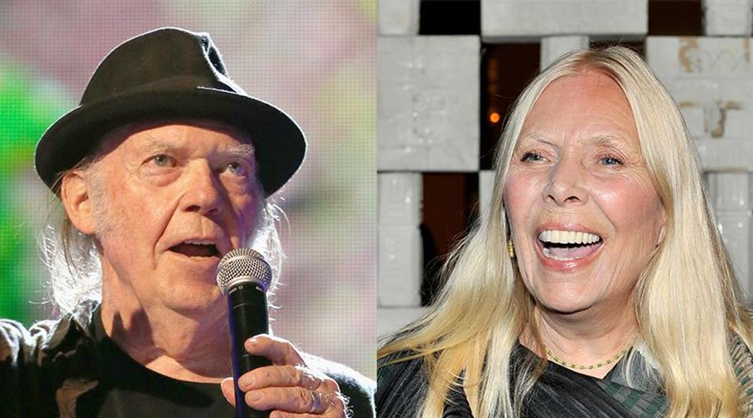 Mentira sobre vacina faz Neil Young e Joni Mitchell deixar Spotify