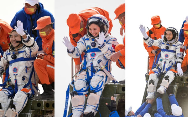 Astronautas retornam à Terra após missão espacial mais longa da China