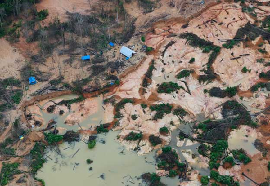 Área invadida pelo garimpo ilegal em terras indígenas cresceu 495%