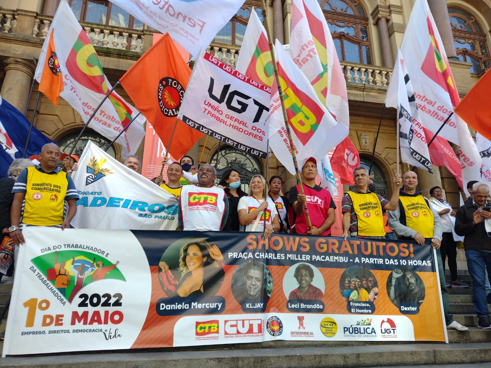 Centrais sindicais mobilizam a população para o 1° de Maio Unitário