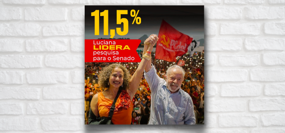 Luciana Santos lidera pesquisa para o Senado em Pernambuco