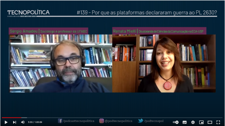 YouTube volta atrás depois de censurar o podcast Tecnopolítica