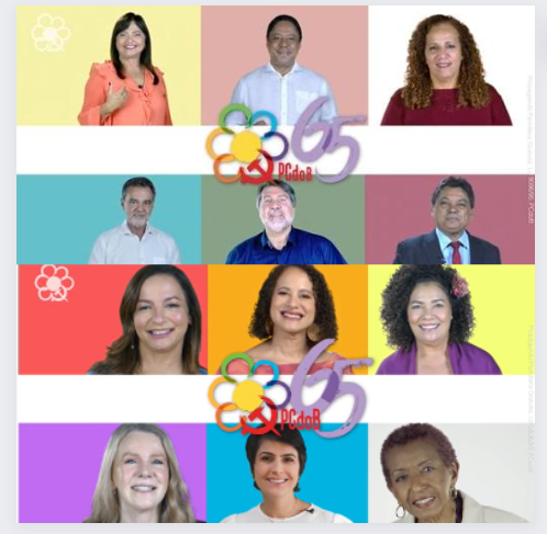 Propaganda do PCdoB destaca protagonismo feminino e esperança