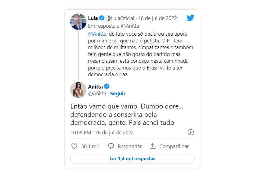 Como Anitta ajudou Lula (e não Bolsonaro) a pautar as eleições 2022