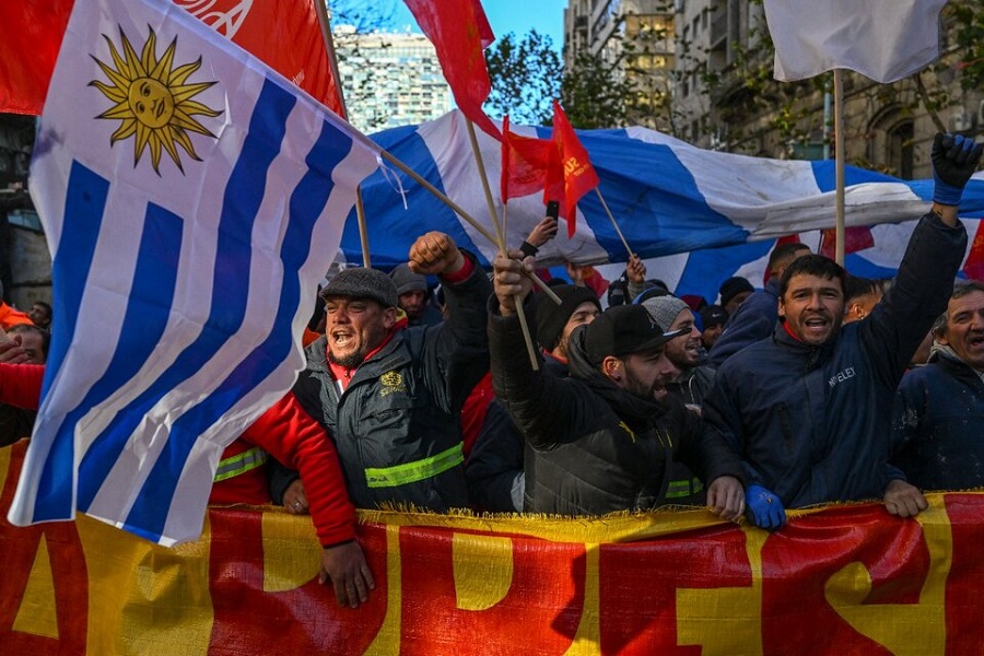 Uruguai: greve geral “contra privatização e corte de direitos”